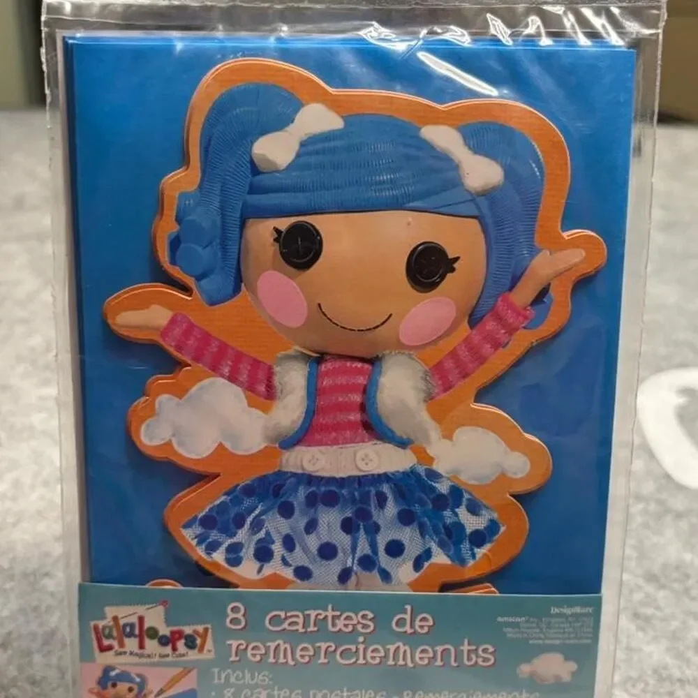 Lalaloopsy 8 Thank You Cards & Envelopes NIP Sew Magical Sew Cute